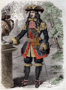 Porträt von Gabriel Nicolas de la Reynie (1625-1709) erster Polizeichef von Paris - Gravur 19. Jahrhundert Private Sammlung von Unknown artist
