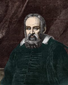 Porträt von Galileo Galilei genannt Galileo (1564-1642). Gravur aus dem 19. Jahrhundert von Unknown artist
