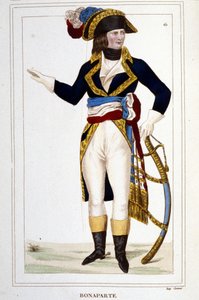 Porträt von General Napoleon Bonaparte (1769 - 1821) in Uniform. von Unknown artist