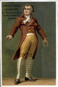Porträt von Georges Jacques Danton (1759 - 1794), französischer Politiker. Chromolithographie des späten 19. Jahrhunderts von Unknown artist