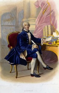 Porträt von Georges Louis Leclerc, Graf von Buffon (1707 - 1788), französischer Naturforscher und Schriftsteller. In „Le Plutarque francais“ von Unknown artist