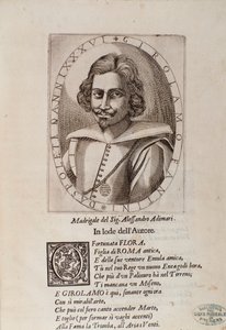 Porträt von Gerolamo Fantini (Titelseite seiner Methode zum Erlernen des Trompetenspiels)