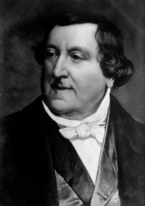 Porträt von Gioacchino Rossini (Gravur)