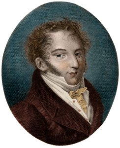 Porträt von Gioachino (Gioacchino) Rossini (1792-1868), italienischer Komponist