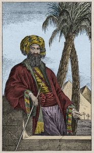 Porträt von Giovanni Battista (Gianbattista) Belzoni (1778-1823), italienischer Entdecker und Archäologe, der wichtige archäologische Entdeckungen in Ägypten machte - Porträt von Giovanni Battista Belzoni (1778-1823), italienischer Entdecker und Archäologe