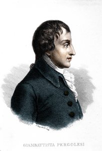 Porträt von Giovanni Battista Pergolesi (Jean Baptiste Pergolese, Jean-Baptiste) (1710 - 1736)