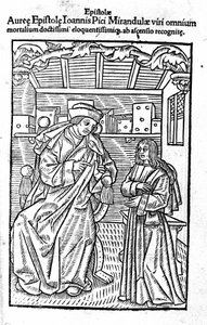 Porträt von Giovanni Pico della Mirandola