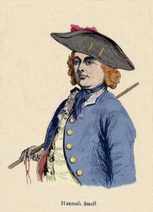 Porträt von Hannah Snell (1723-1792), weibliche Soldatin, die sich als Mann ausgab, um Soldat zu werden. von Unknown artist