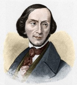 Porträt von Hans Christian Andersen (1805-1875), dänischer Schriftsteller von Unknown artist