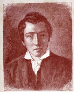 Porträt von Heinrich Heine, deutscher Schriftsteller - Gravur