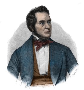 Porträt von Heinrich Wilhelm August Freiherr von Gagern (1799-1880), Staatsmann, der für die Vereinigung Deutschlands plädierte