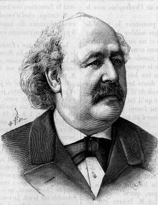 Porträt von Henri Jules Debray (1827-1888), französischer Chemiker. (Nach einem Foto von Eugene Pirou). Gravur in „La Nature: revue des sciences et de leurs applications aux arts et a l