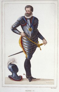 Porträt von Heinrich IV. (1553-1610), König von Frankreich, Gravur von 1830 von Unknown artist