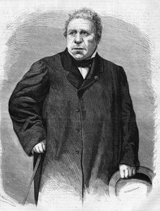 Porträt von Jean Auguste Dominique Ingres (1780-1867). Französischer Maler von Unknown artist