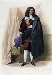 Porträt von Jean Baptiste (Jean-Baptiste) Colbert (1619-1683), französischer Staatsmann (1619 - 1683) - in „Le Plutarque français“, von Mennechet