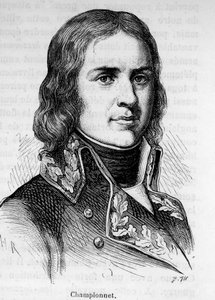 Porträt von Jean Etienne Championet (1762-1800), französischer General, er nahm an den Revolutionsfeldzügen teil