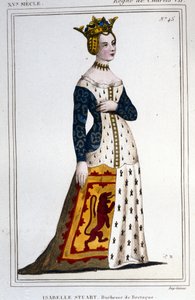Porträt von Jeanne - Isabelle Stuart (1426-1494/9), Herzogin der Bretagne von Unknown artist