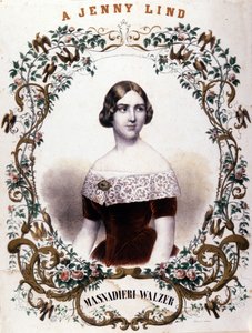 Porträt von Jenny Lind (1820-1887), schwedische Sängerin von Unknown artist