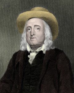 Porträt von Jeremy Bentham (1748-1832), britischer Philosoph, Moralist und Gesetzgeber