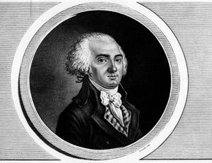 Porträt von Jerome Petion de Villeneuve (1759-1793), Präsident der Konvention und Mitglied der Generalstände. Gravur in „Komplette Sammlung historischer Gemälde der Französischen Revolution, in drei Bänden.“ 1804. von Unknown artist