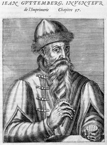 Porträt von Johannes Gutenberg (1400-1468) von Unknown artist