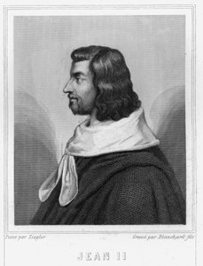 Porträt von Johann II. der Gute (1319-1364), König von Frankreich - in "Histoire des Français" von Lavallée, Gravur, sd