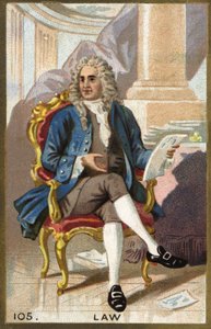 Porträt von John Law (1671 - 1729), schottischer Finanzier von Unknown artist