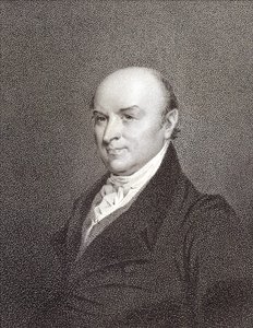 Porträt von John Quincy Adams (1767 - 1848), Sohn von Präsident John Adams und Präsident der Vereinigten Staaten (1825 - 1829). Gravur 19. Jahrhundert von Unknown artist