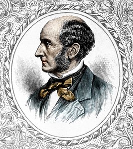 Porträt von John Stuart Mill. Britischer Philosoph und Ökonom (1806-1873) von Unknown artist