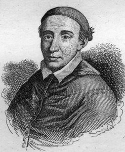 Porträt von John de La Balue (1421-1491), Kardinalbischof von Evreux und Amonier von König Ludwig XI. Gravur von 1835 von Unknown artist