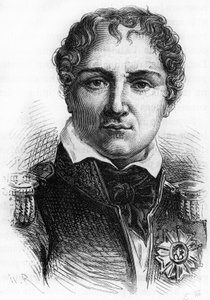 Porträt von Laurent Gouvion Saint Cyr (1764 - 1830). Gravur aus dem späten 19. Jahrhundert in „Histoire de France“ von H. Martin.
