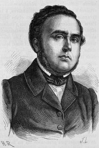 Porträt von Ledru-Rollin (1807 - 1874). Gravur aus dem späten 19. Jahrhundert in „Histoire de France“ von H. Martin. von Unknown artist