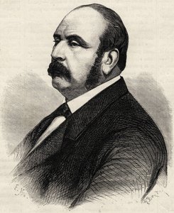 Porträt von Ledru Rollin (Ledru-Rollin) (1807-1874), französischer Politiker. Gravur aus dem 19. Jahrhundert von Unknown artist