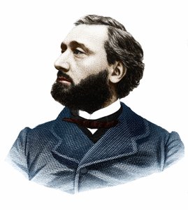 Porträt von Leon Gambetta (1838-1882), französischer Politiker.