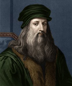 Porträt von Leonardo da Vinci (1452-1519), italienischer Maler.