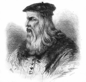 Porträt von Leonardo da Vinci (1452-1519). von Unknown artist