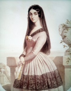 Porträt von Lola Montes oder Montez (oder Maria Dolores Gilbert) (1818-1861), Favoritin von Ludwig I. von Bayern von Unknown artist
