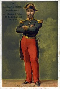 Porträt von Louis-Eugène Cavaignac (1802 - 1857), französischer General und Politiker. Chromolithografie des späten 19. Jahrhunderts