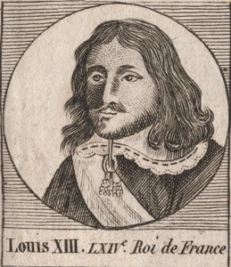 Porträt von Ludwig XIII. dem Gerechten (1601-1643), König von Frankreich - Gravur aus 