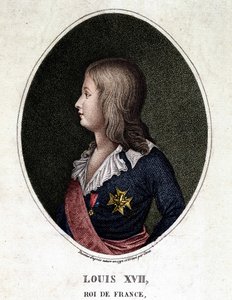 Porträt von Louis XVII., Dauphin von Frankreich - Gravur des 19. Jahrhunderts