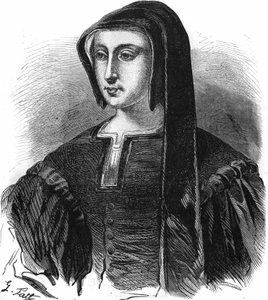 Porträt von Louise de Savoie (1476-1531), Regentin von Frankreich, Ehefrau von Charles de Valois, Herzog von Angoulême und Mutter von Franz I. Gravur des 19. Jahrhunderts