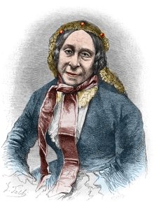 Porträt von Madame Desbordes Valmore (Marceline Felicite Josephine Desbordes-Valmore)