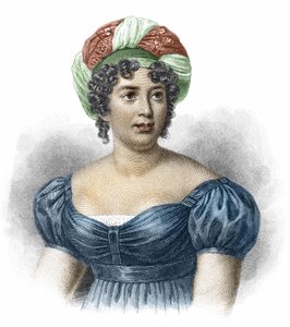 Porträt von Madame de Staël (1766-1817), Schriftstellerin. von Unknown artist
