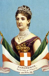 Porträt von Margarita von Savoyen (Margherita di Savoia) von Unknown artist