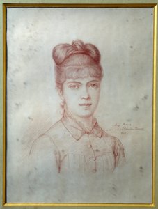 Porträt von Marie Alexandrine Henriette Dumas Davy de la Pailleterie genannt Colette (1860-1907), Tochter von Alexandre Dumas Jr. (1824-1895)