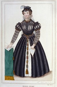 Porträt von Maria Stuart (1542 - 1587) Gravur von 1830 von Unknown artist