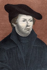 Porträt von Martin Luther, deutscher Reformator - Gravur. von Unknown artist