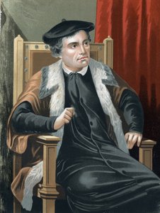 Porträt von Martin Luther (1483-1546) aus „Hombres y Mujeres celebres“. Barcelona 1877