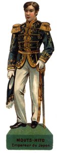 Porträt von Meiji Tenno genannt Mutsuhito (Mouts Hito oder Sheets-Hito)