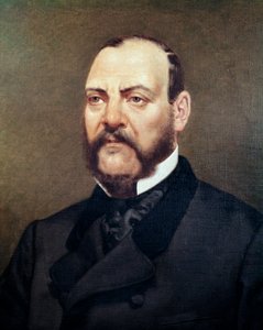 Porträt des mexikanischen Politikers Ignacio Comonfort. Anonymes Gemälde